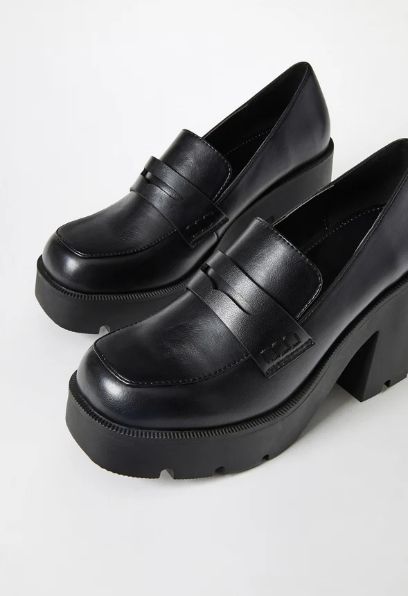 Cher Heeled Lug Sole Loafer - Image 5