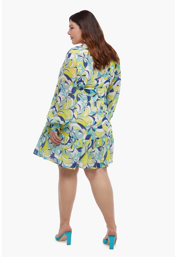 Chiffon Shirt Dress - Image 3