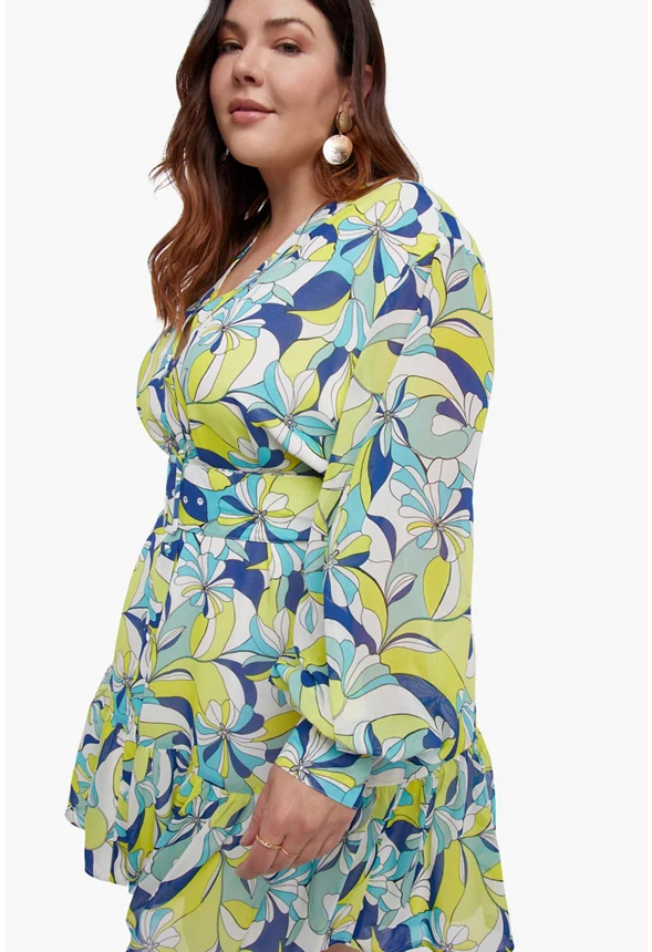 Chiffon Shirt Dress - Image 4