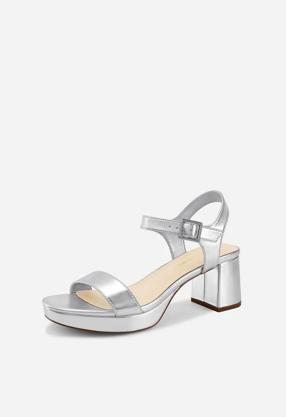 Chunky Block Heeled Sandals - Image 2