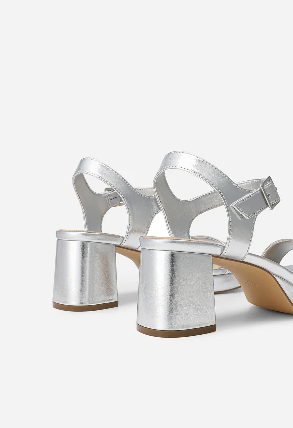 Chunky Block Heeled Sandals - Image 4