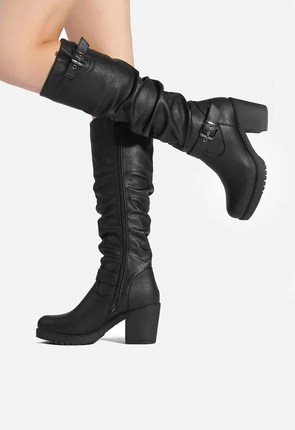 Chunky Heel Knee High Boot - Image 2