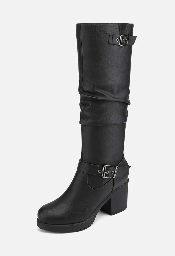 Chunky Heel Knee High Boot - Image 3