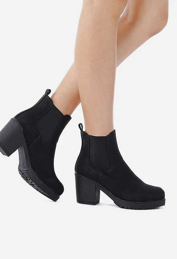 Chunky High Heel Chelsea Ankle Boot - Image 2