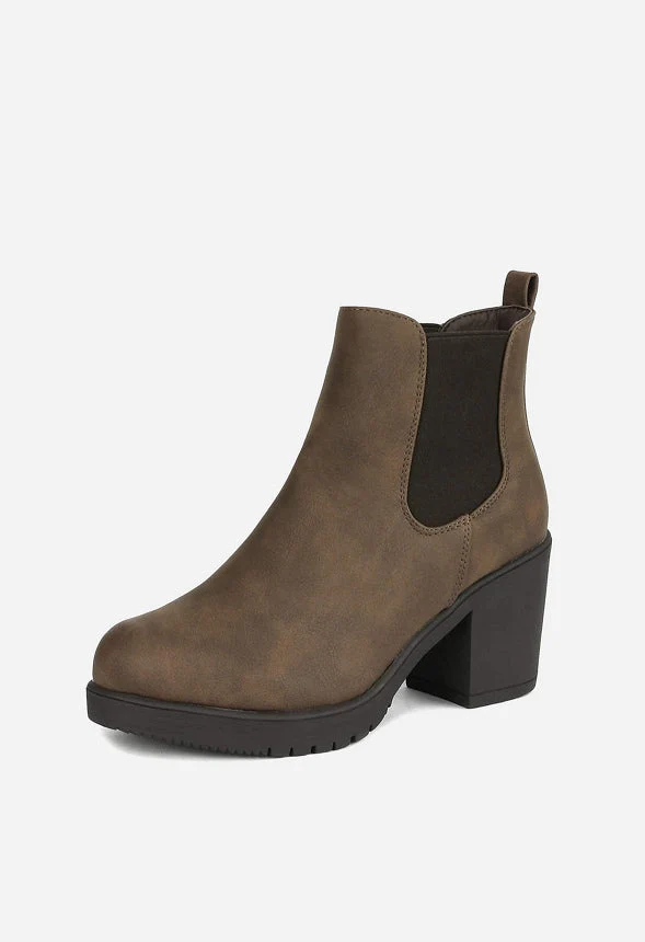 Chunky High Heel Chelsea Ankle Boot - Image 3