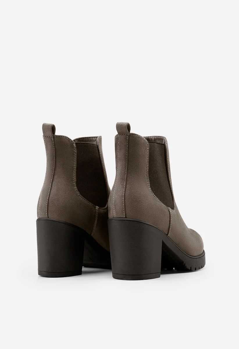 Chunky High Heel Chelsea Ankle Boots - Image 5
