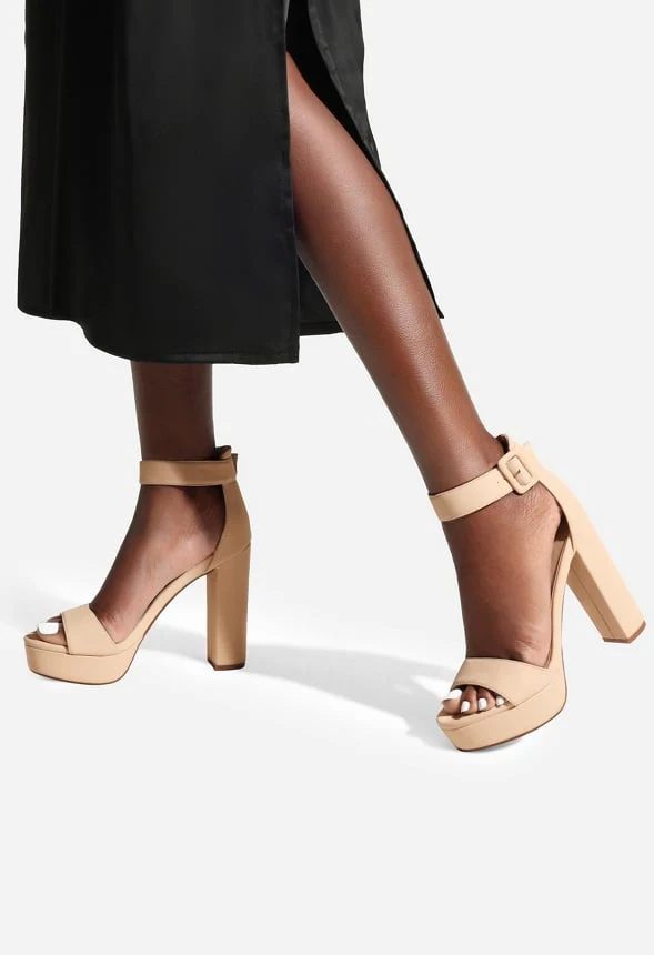 Chunky High Heel Platform Sandal - Image 2