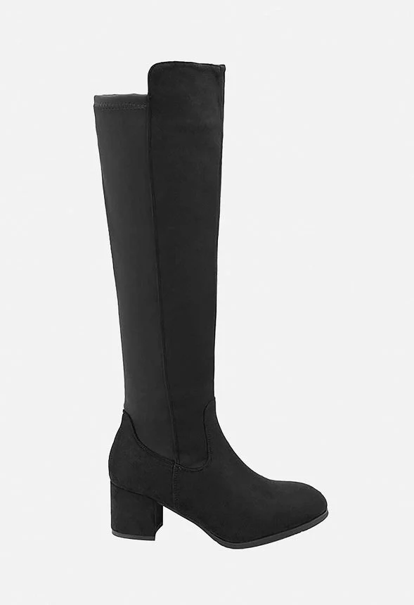 Chunky Knee High Stretch Boot - Image 3