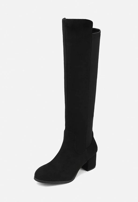 Chunky Knee High Stretch Boot - Image 4