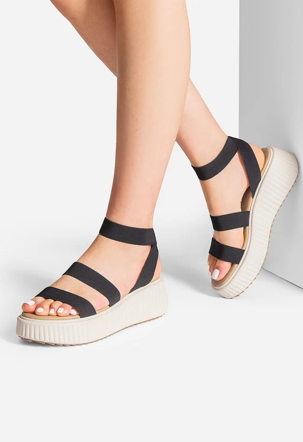 Chunky Platform Wedge Sandals - Image 2