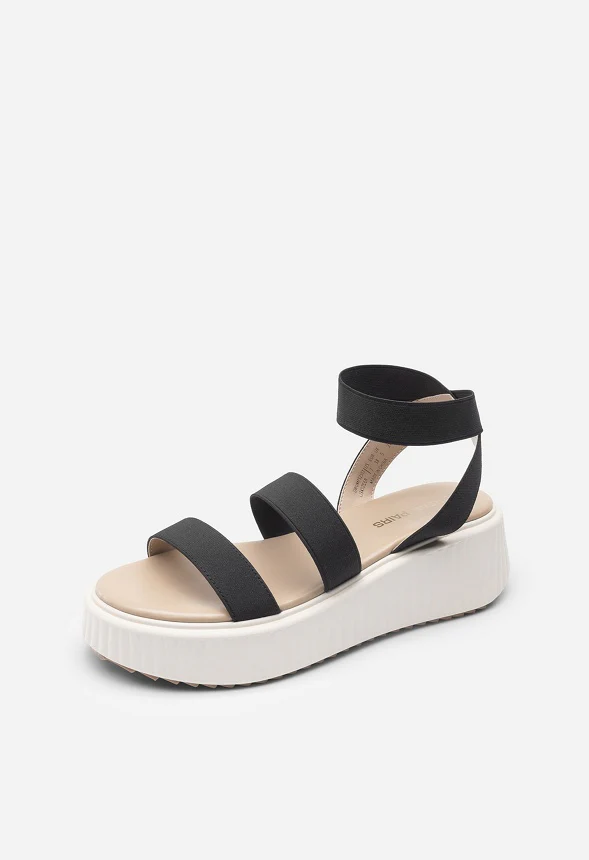 Chunky Platform Wedge Sandals - Image 3