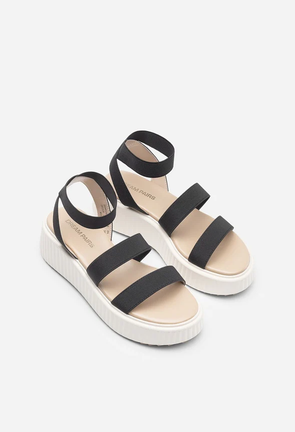 Chunky Platform Wedge Sandals - Image 4