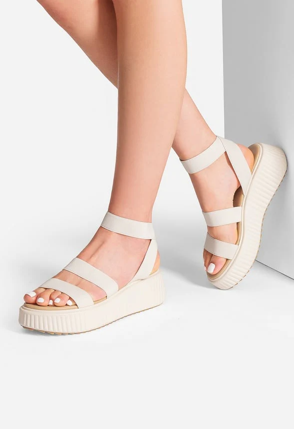 Chunky Platform Wedge Sandals - Image 2