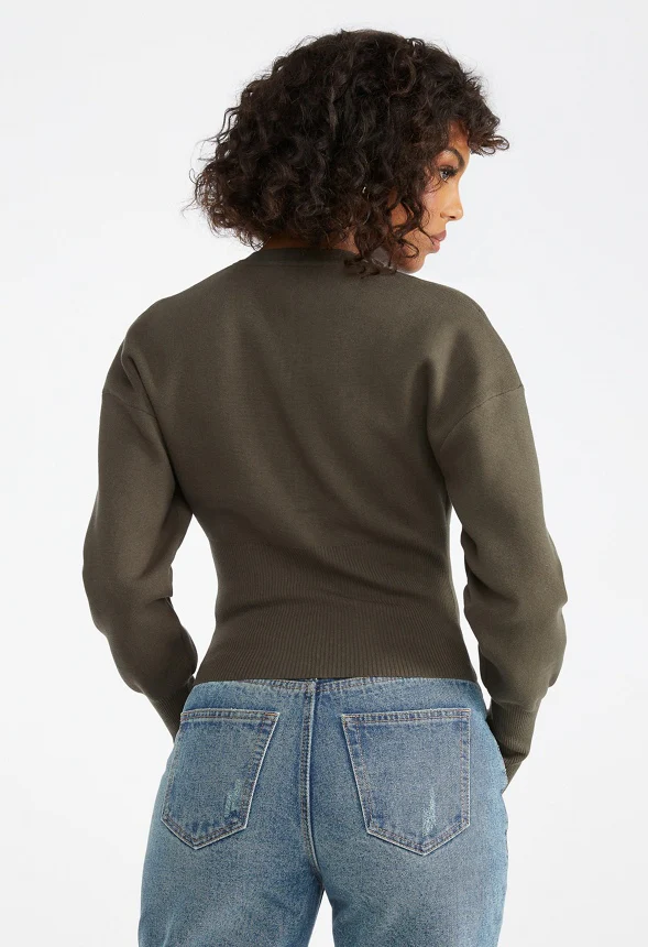 Cinched Waist Cardigan - Image 2