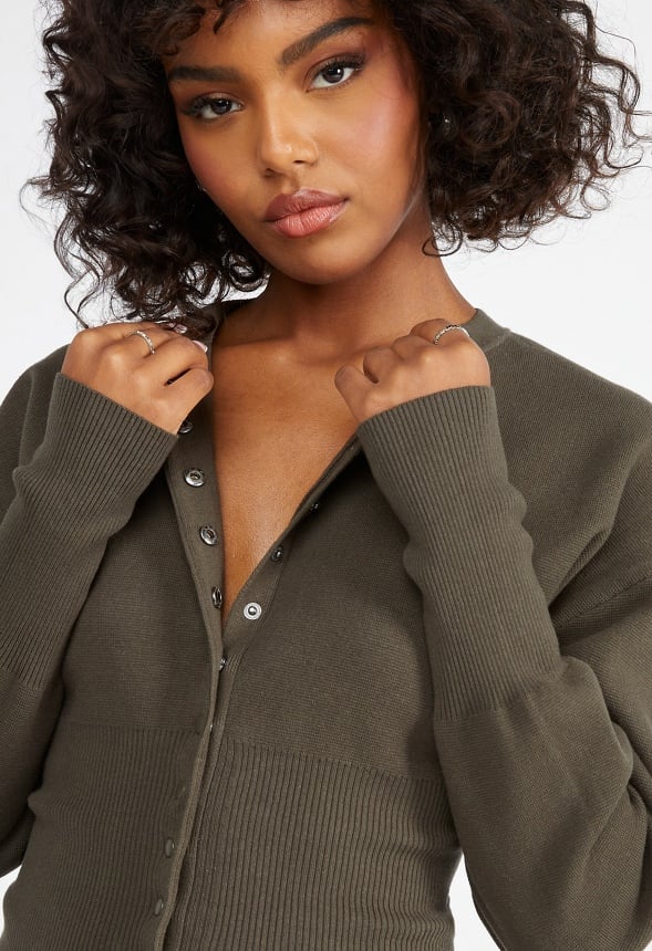 Cinched Waist Cardigan - Image 3