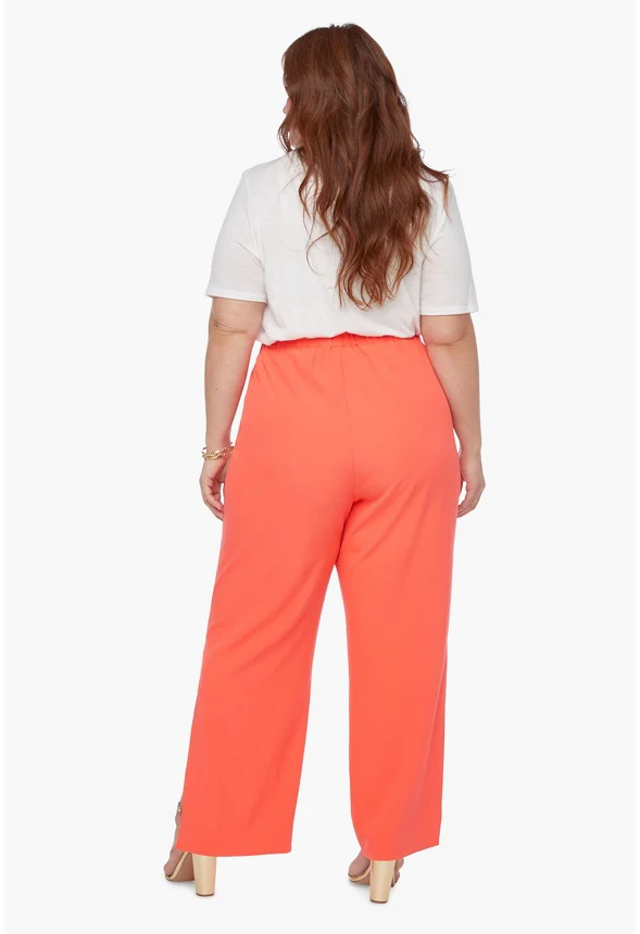 Cinched Waist Split Hem Pants - Image 3