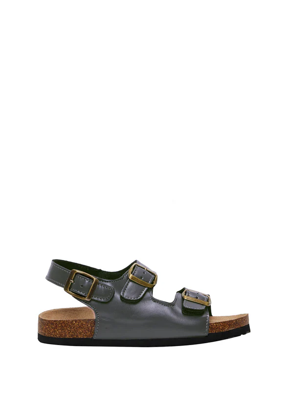 Classic Cork Sole Buckle Sandal - Image 3