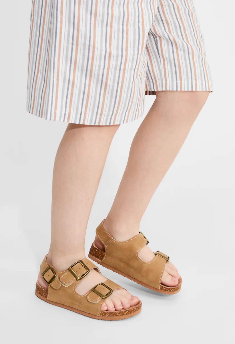 Classic Cork Sole Buckle Sandal - Image 3