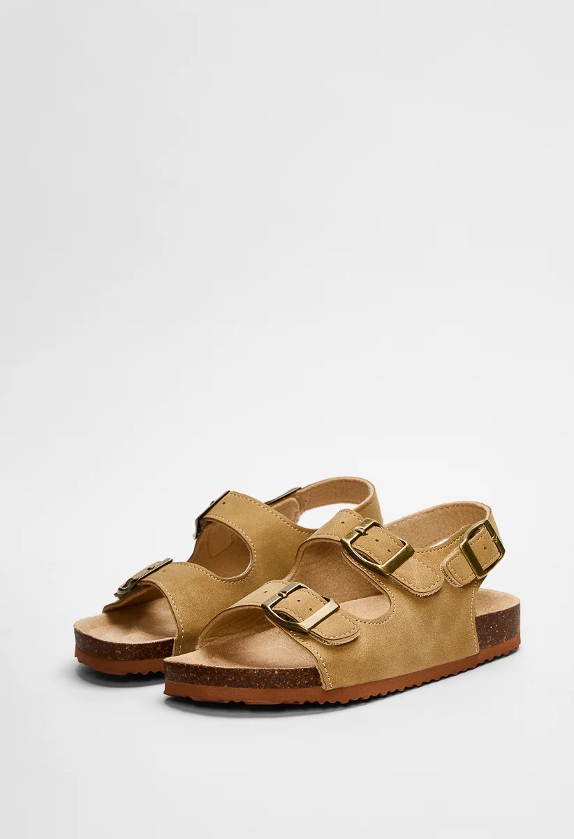 Classic Cork Sole Buckle Sandal - Image 4