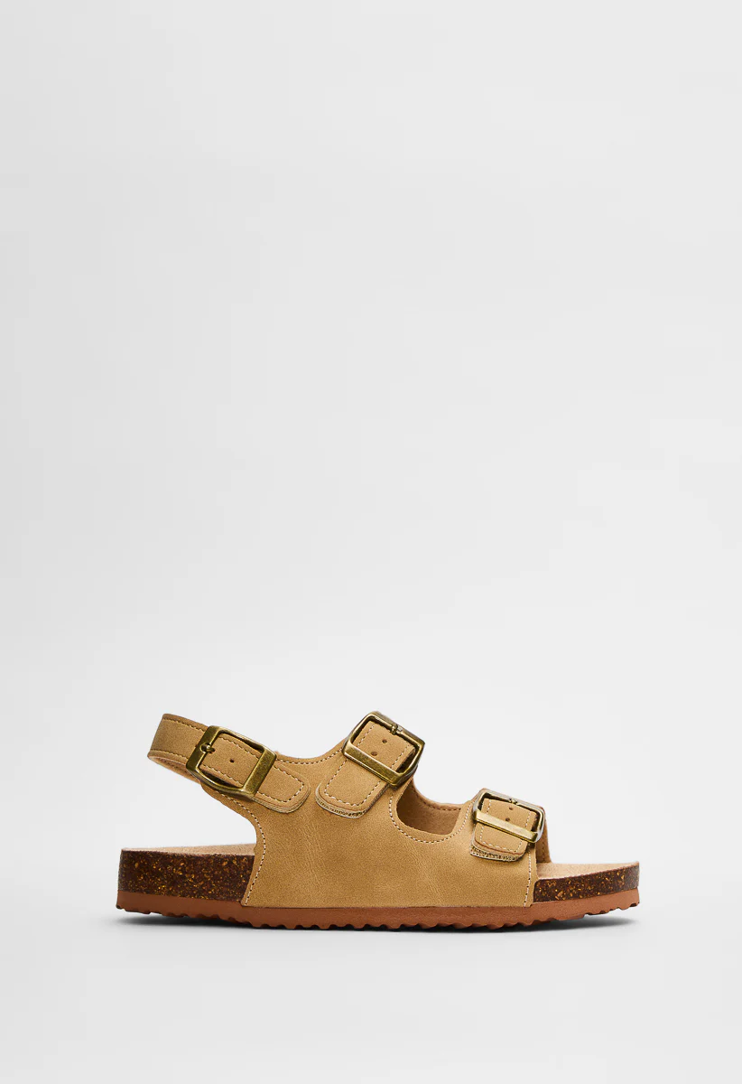 Classic Cork Sole Buckle Sandal - Image 6
