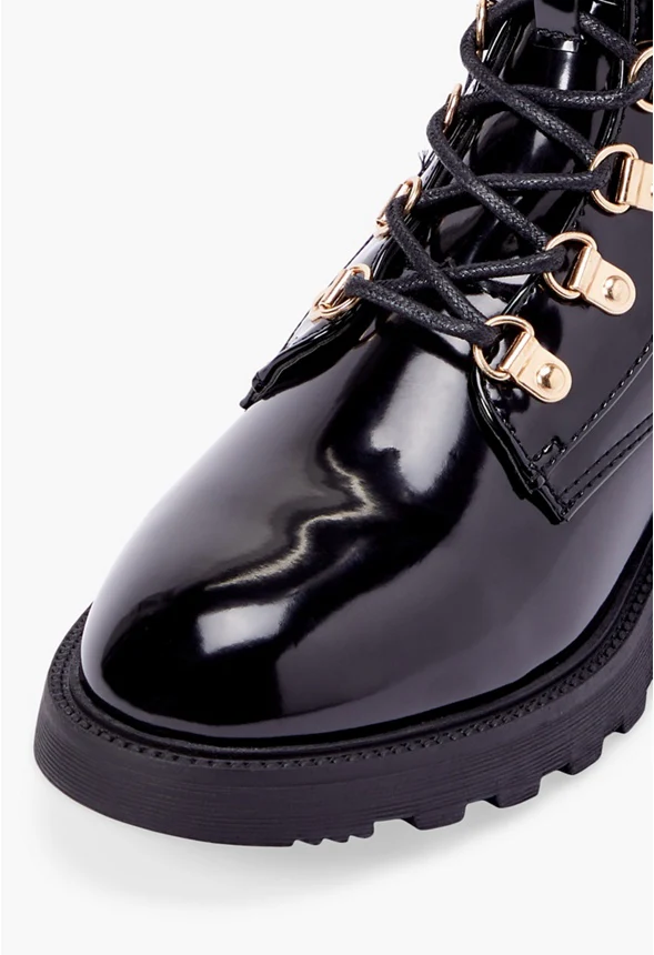 Claudine Lace-Up Lug Sole Hiker Boot - Image 4