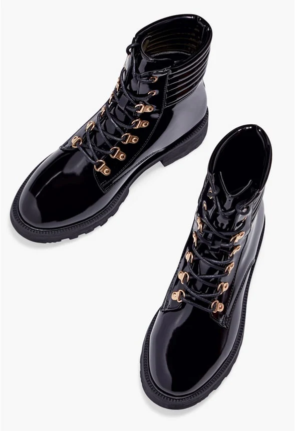 Claudine Lace-Up Lug Sole Hiker Boot - Image 6