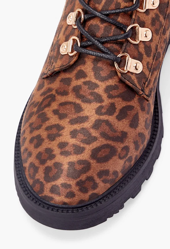 Claudine Lace-Up Lug Sole Hiker Boot - Image 4