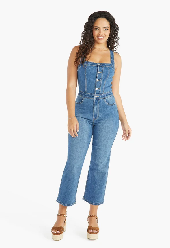 Cleo 70'S Denim Jumpsuit