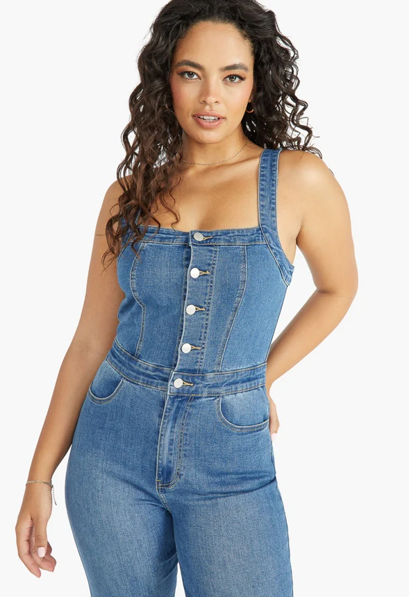 Cleo 70'S Denim Jumpsuit - Image 3