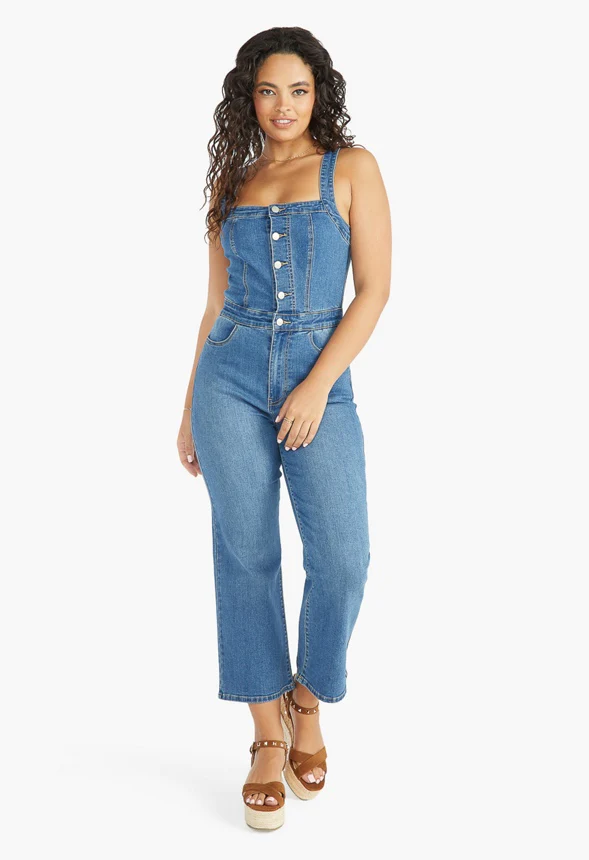 Cleo 70'S Denim Jumpsuit - Image 5