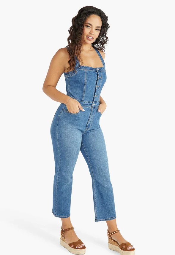 Cleo 70'S Denim Jumpsuit - Image 6