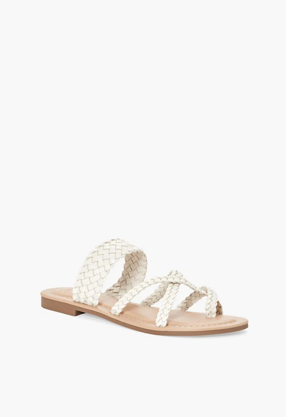 Cloey Woven Flat Sandal - Image 2