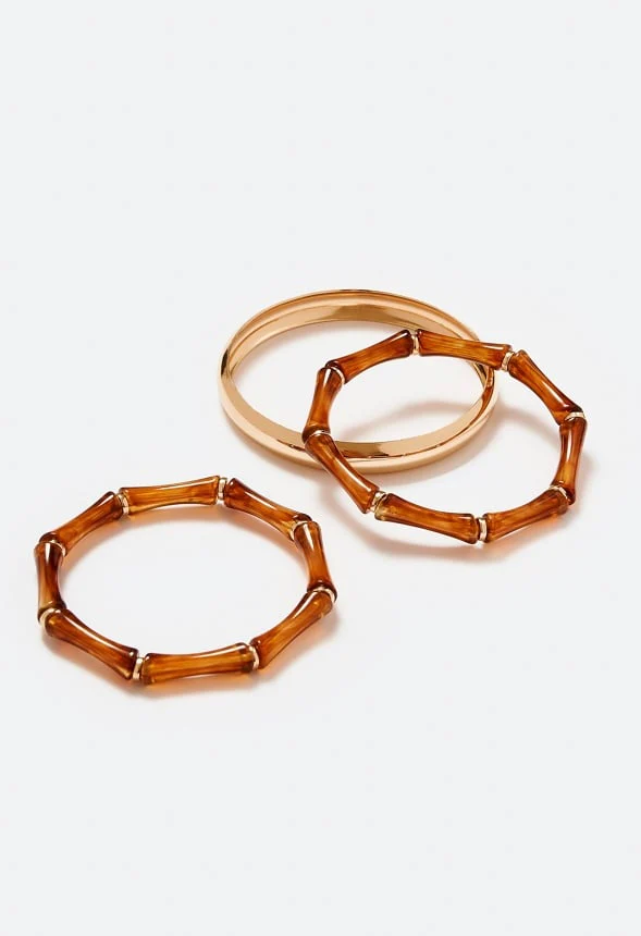 Coco Mix Metal And Resin Bangles Pack - Image 3
