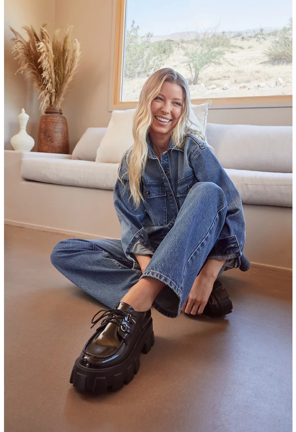 Colette Lug Sole Loafer - Image 9