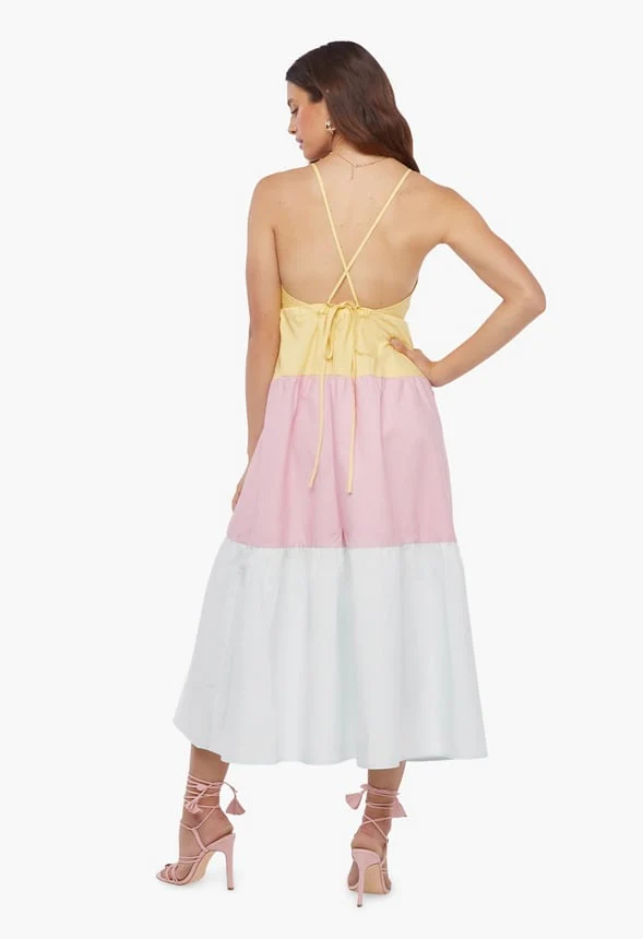 Color Block Maxi Dress - Image 2