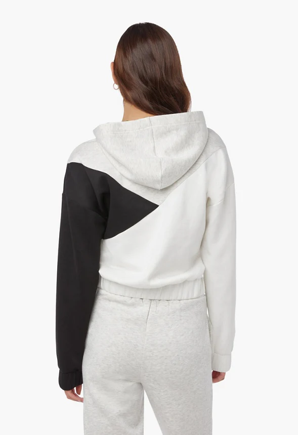 Color Block Relaxed Cozy Sweatshirt - Image 2