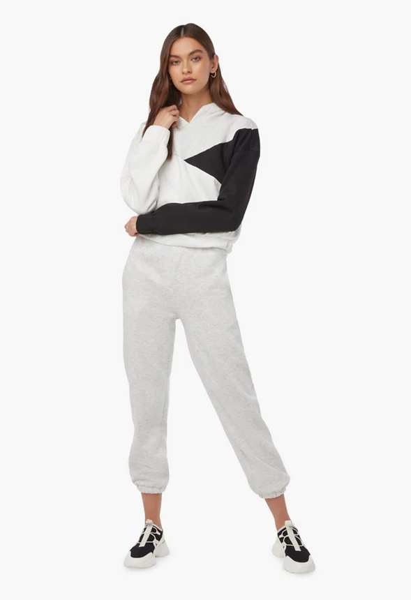 Color Block Relaxed Cozy Sweatshirt - Image 3