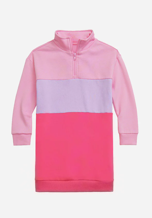 Colorblock Sweatshirt Dress - Image 3