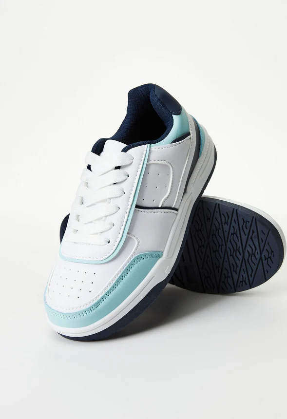 Colorblock Pieced Court Sneaker - Image 2