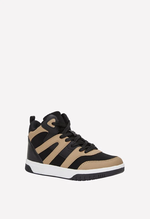 Colorblock Pieced High Top Sneaker - Image 2
