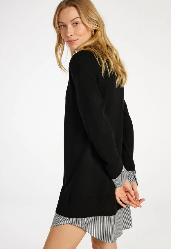 Combo Shirt Mini Dress - Image 4