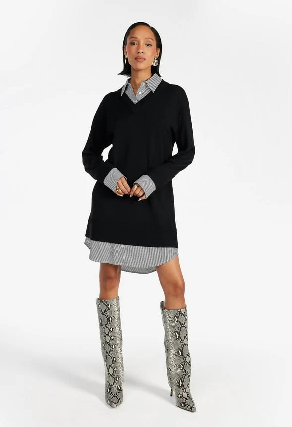 Combo Shirt Mini Dress - Image 5