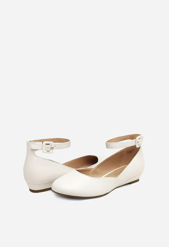 Comfortable Ankle Strap Low Wedge Flat - Image 3
