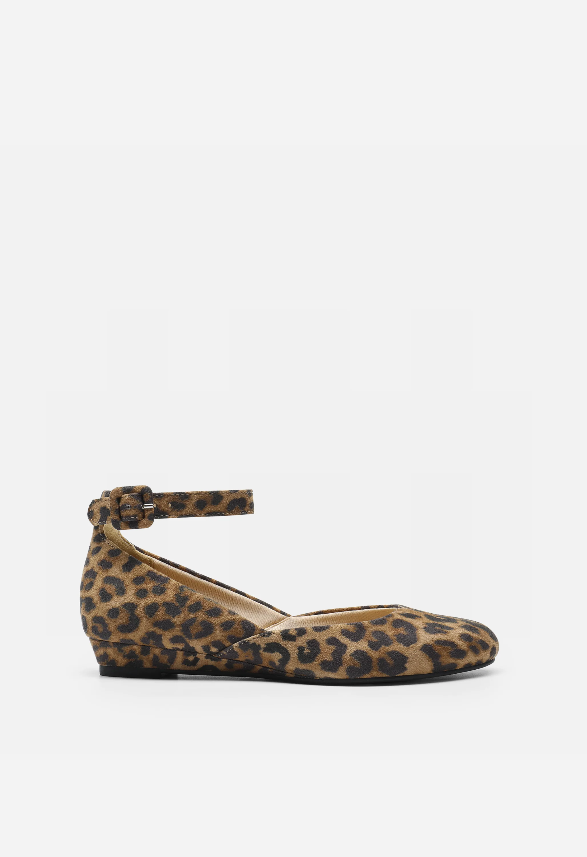 Comfortable Ankle Strap Low Wedge Flats - Image 2