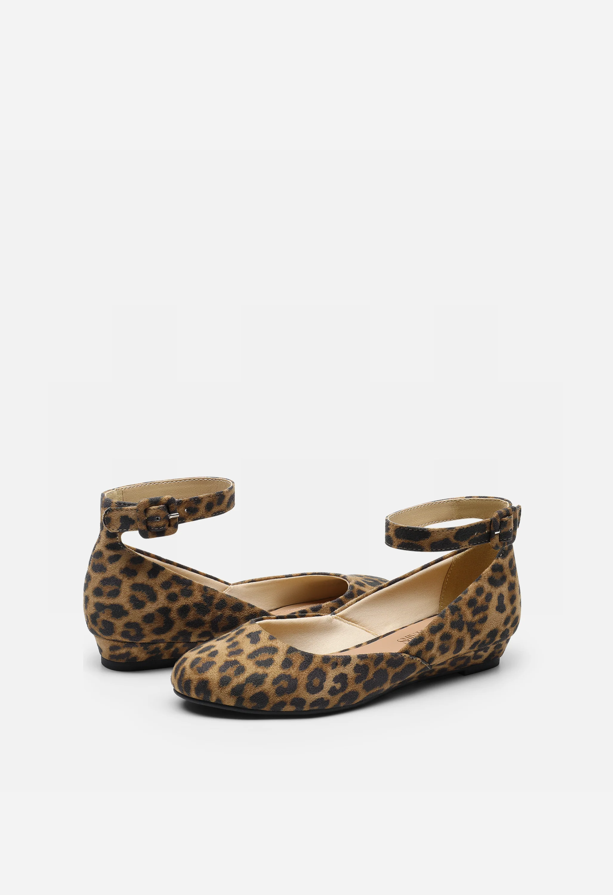 Comfortable Ankle Strap Low Wedge Flats - Image 4