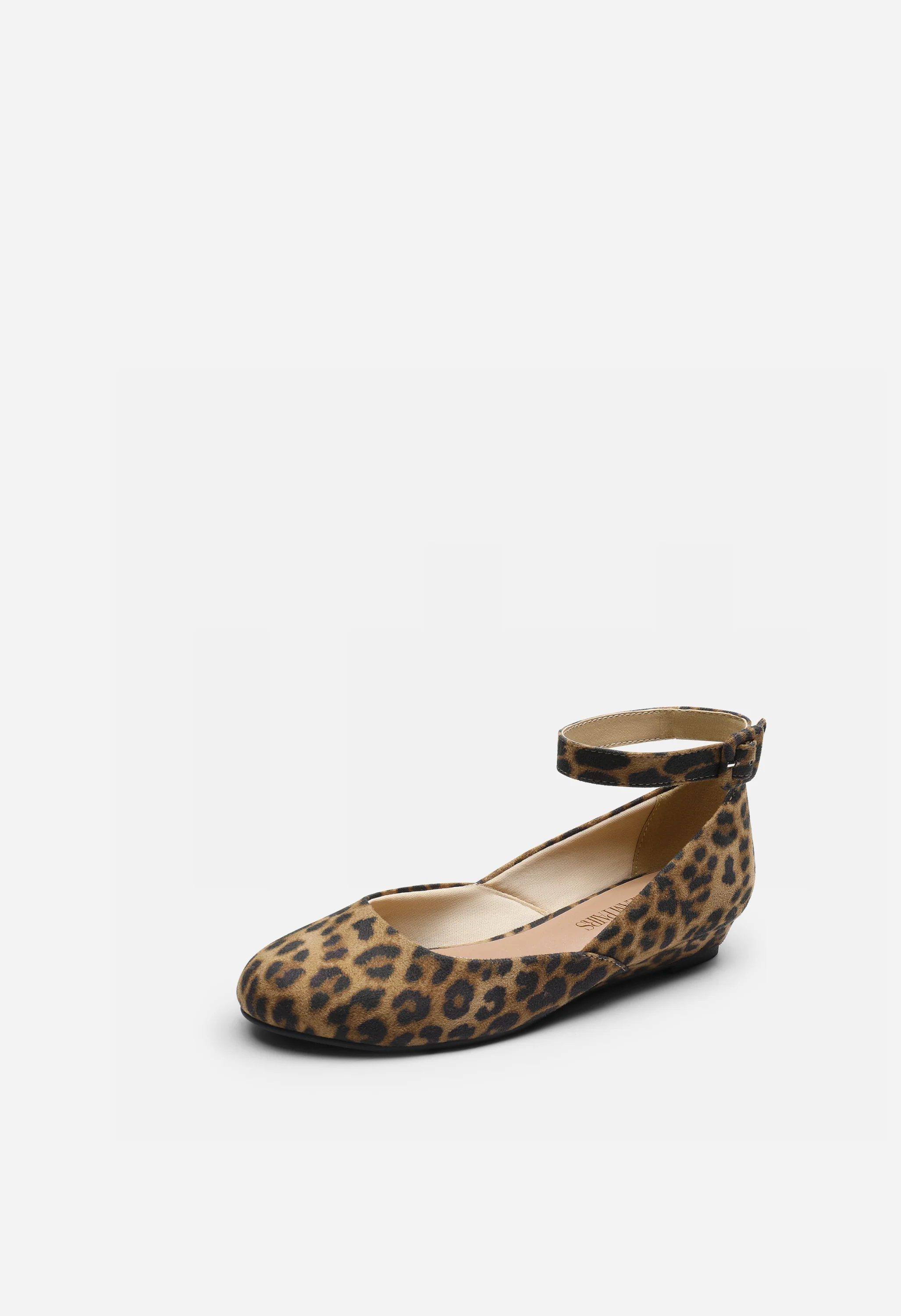 Comfortable Ankle Strap Low Wedge Flats - Image 8