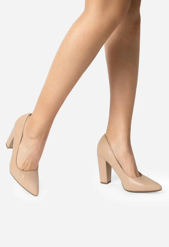 Comfortable Block Heel Pumps - Image 2