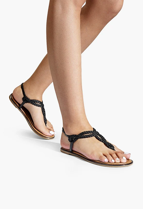 Comfortable T-Strap Thong Flat Sandal - Image 2