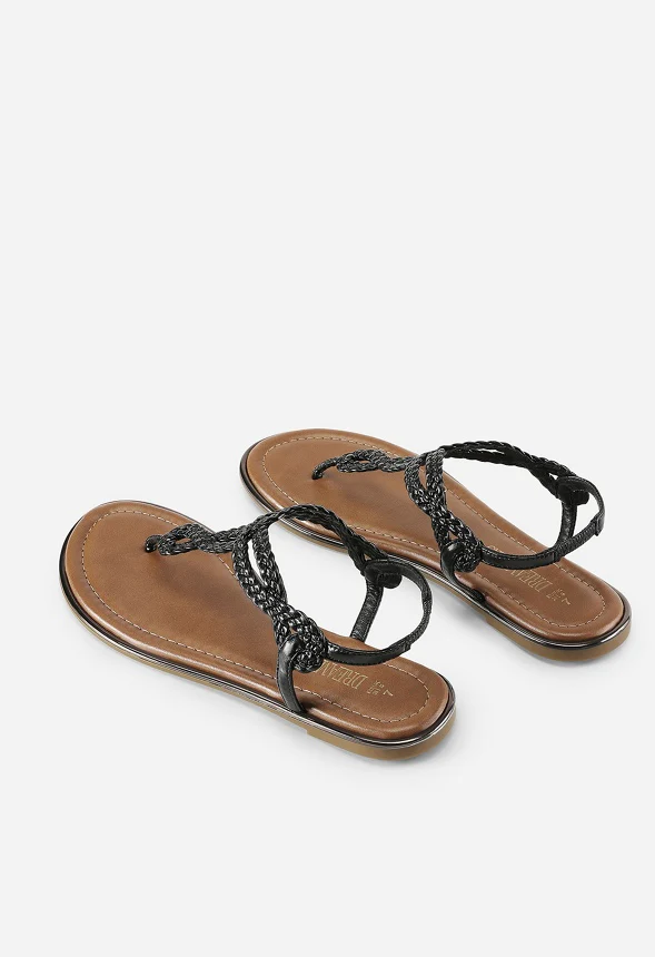 Comfortable T-Strap Thong Flat Sandal - Image 3