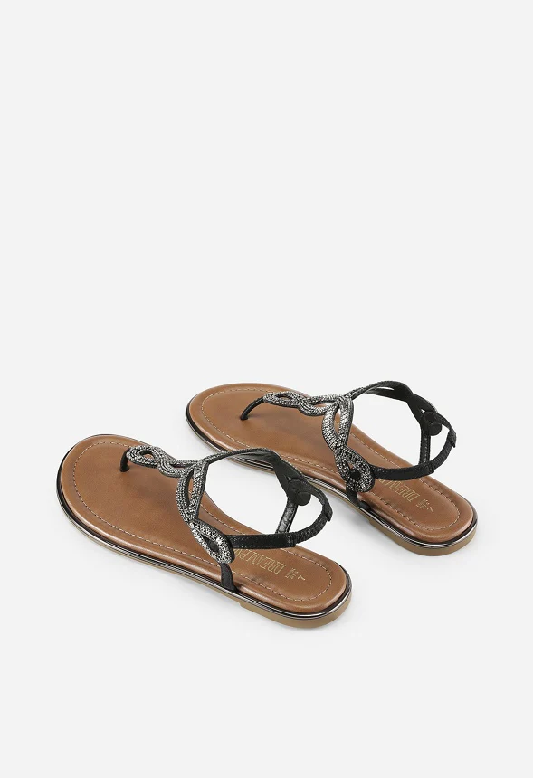 Comfortable T-Strap Thong Flat Sandal - Image 4
